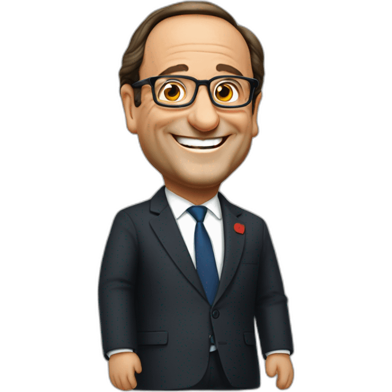 Francois Hollande heureux emoji