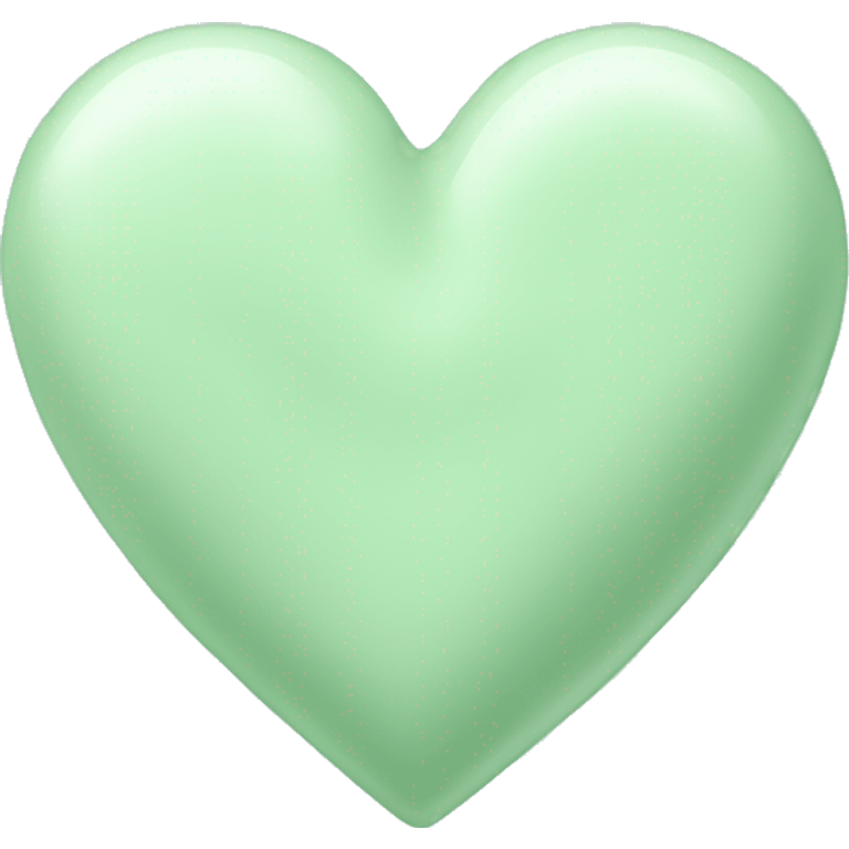 Mint-cream color heart emoji