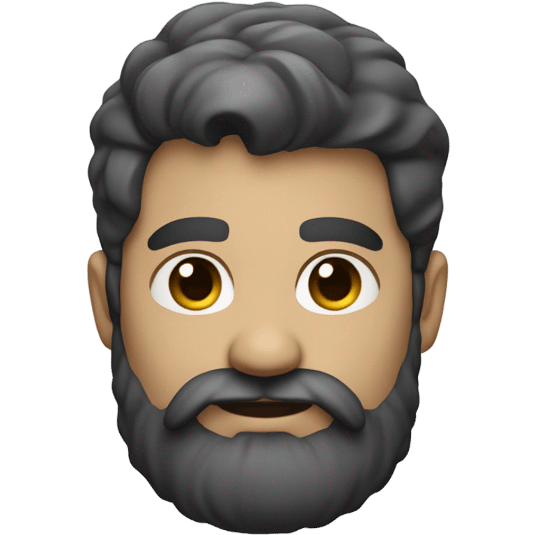 developer with a black beard. No mustache. White skin. Nice hair emoji