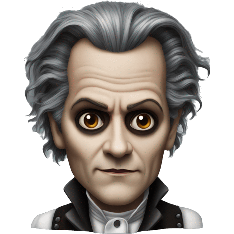 photorealistic Sweeney todd by Johnny Depp emoji