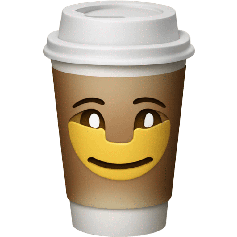 Starbucks coffee cup smiley face emoji