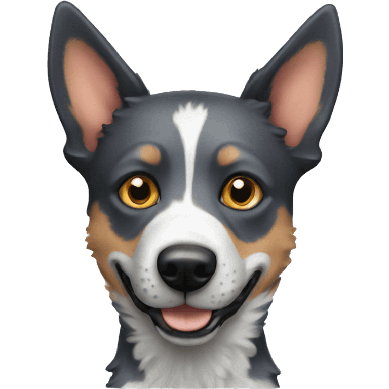 Blue heeler catle dog  emoji