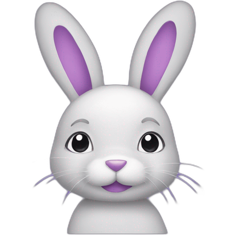 Purple bunny emoji