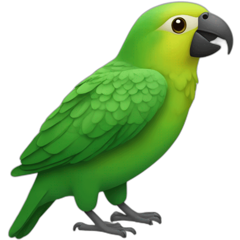 Loro verde pequeño  emoji