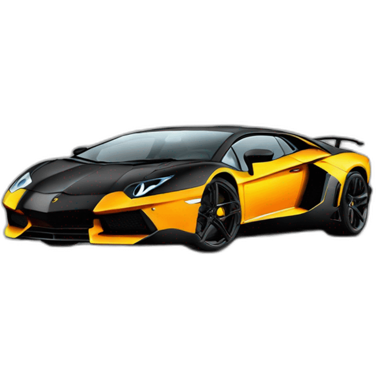 Lamborghini aventador emoji