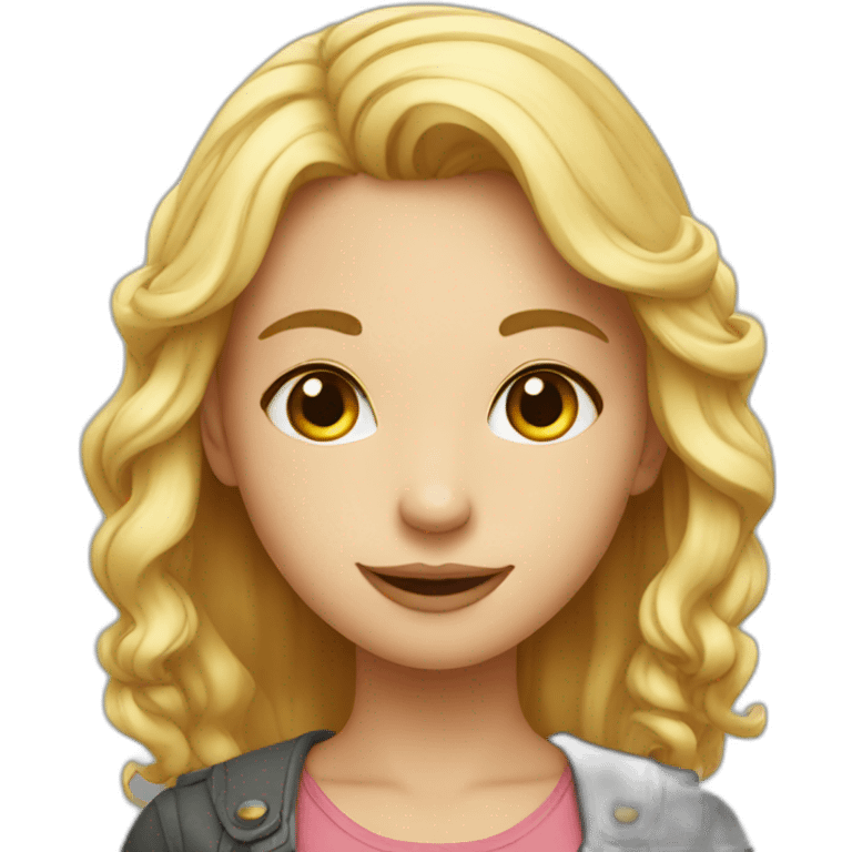 a charming girl emoji