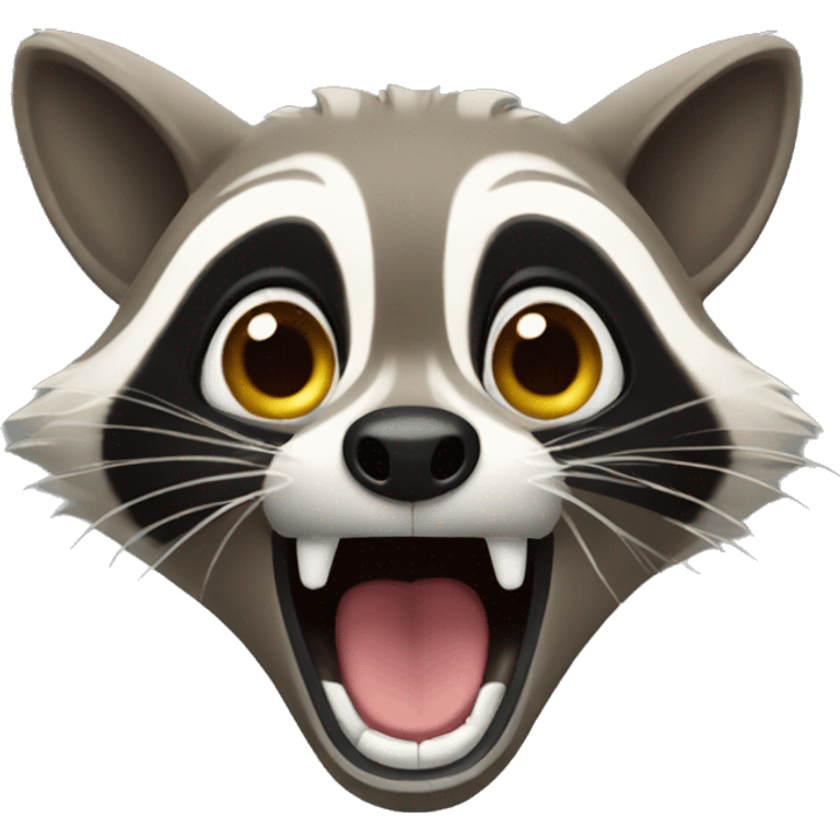 surprised raccoon emoji