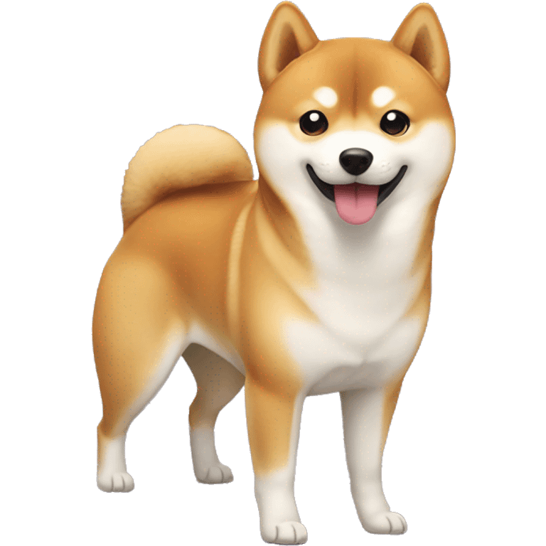 Shiba Inu with heart in eyes emoji