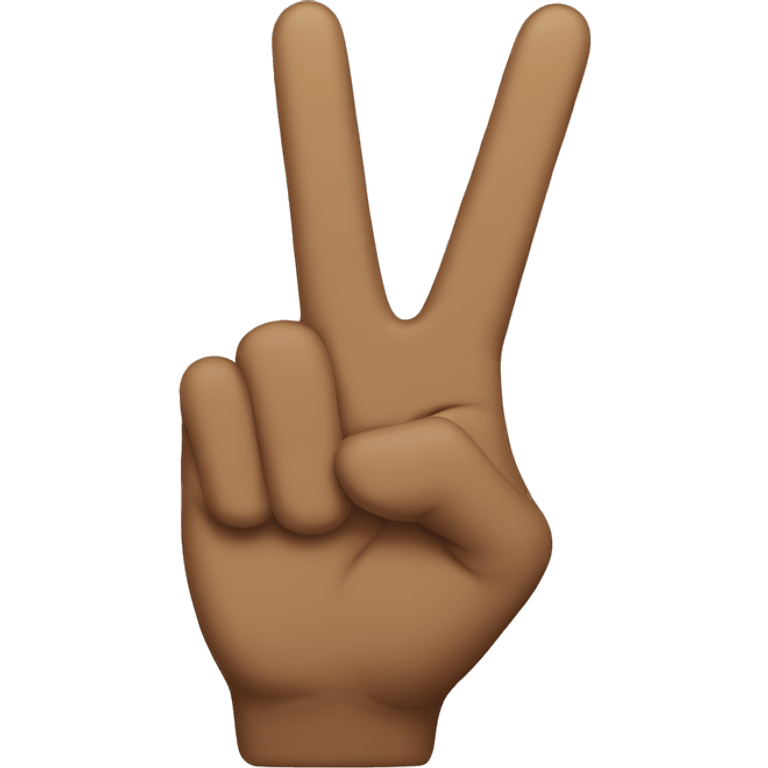 Peace sign with the thumb sticking out  emoji