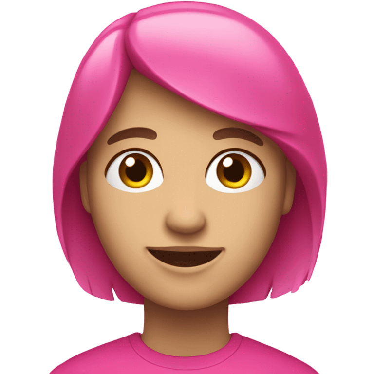 An iPhone 16 in pink emoji