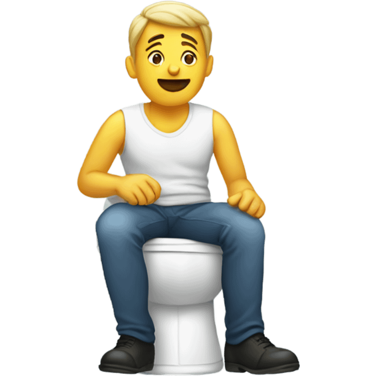 Man on the potty emoji