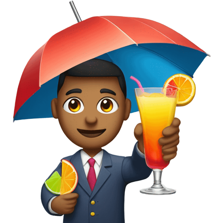 Drinking a cocktail  emoji