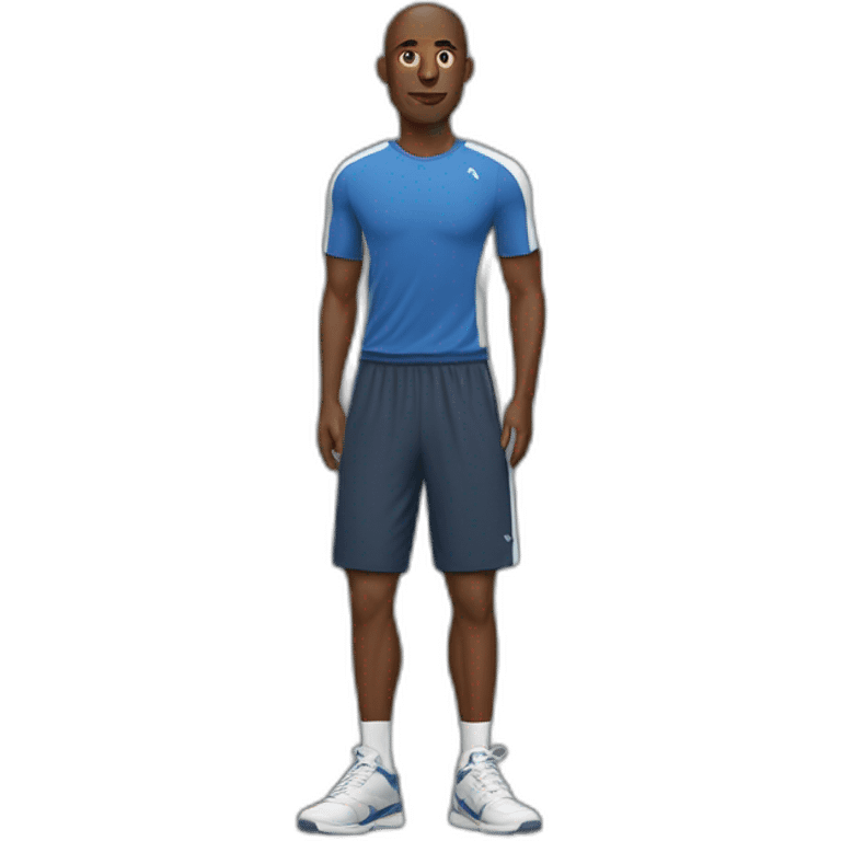 A full-length athletic man emoji