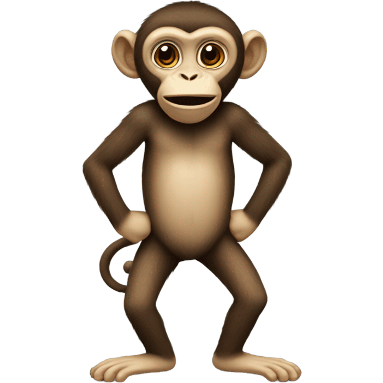 Monkey with human legs  emoji