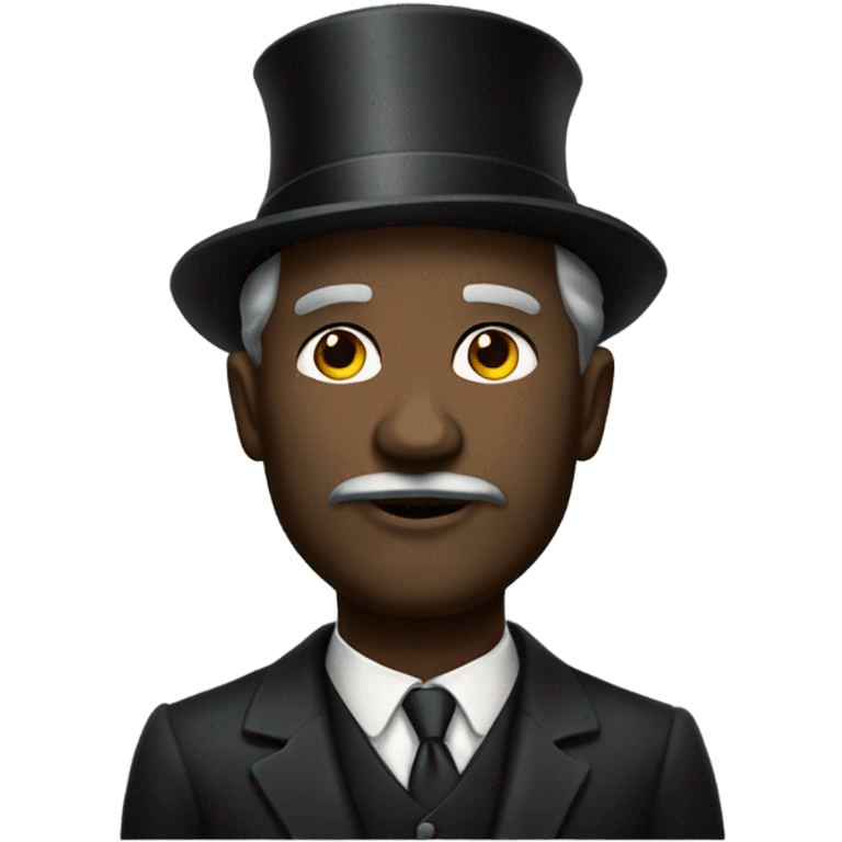 dark rich man old money emoji