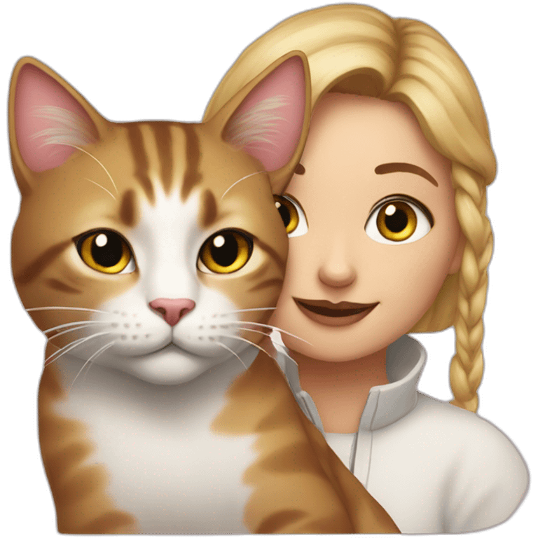 cat with my girl emoji