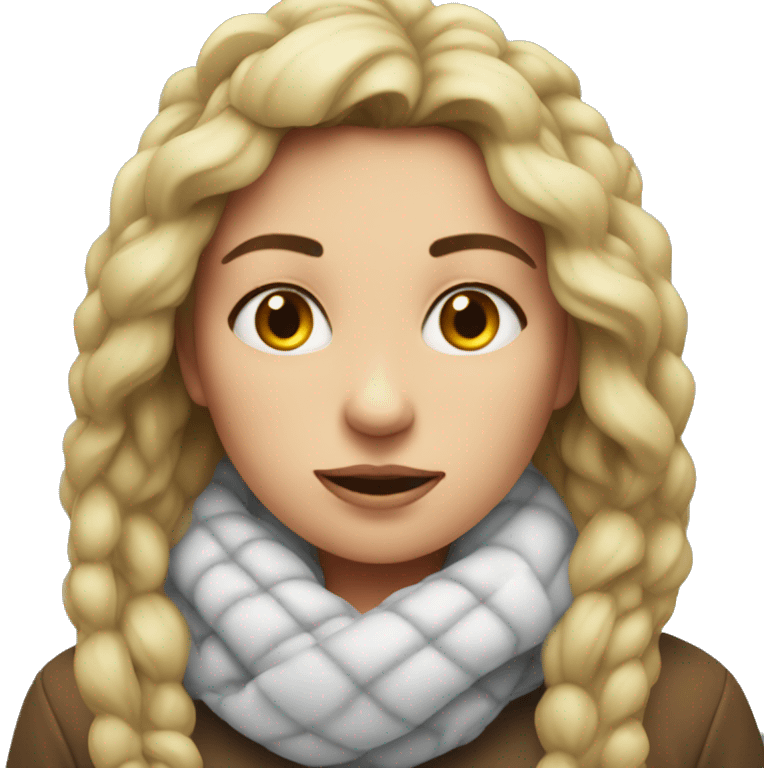 woman feels very cold in w emoji