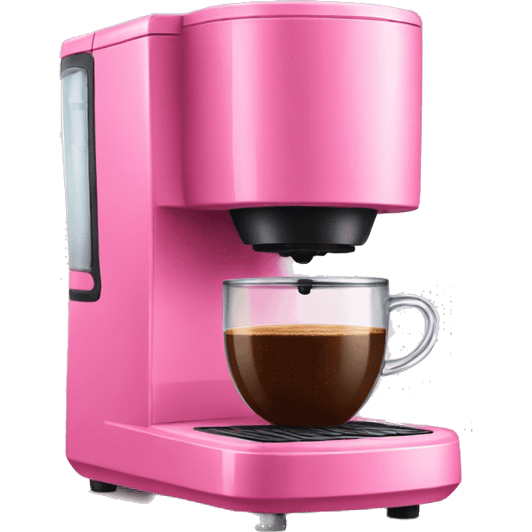 Pink coffee maker emoji