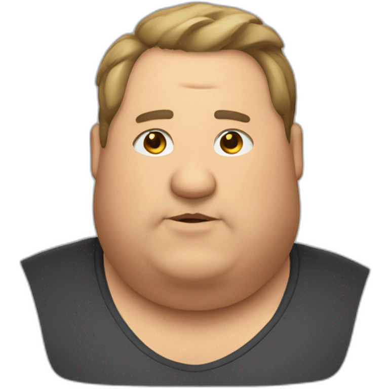 a fat man emoji