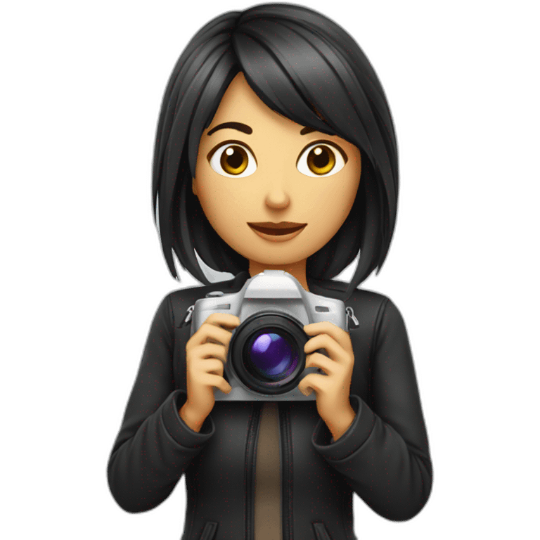 photographe femme emoji