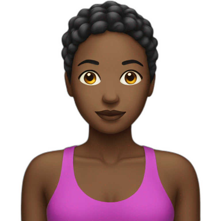 swimming black woman emoji