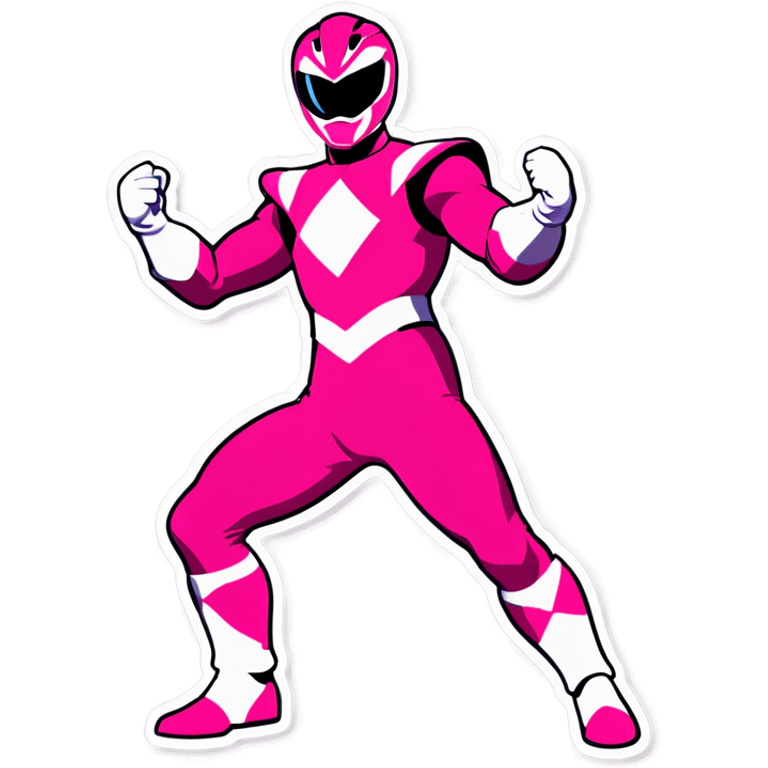 Pink power ranger emoji