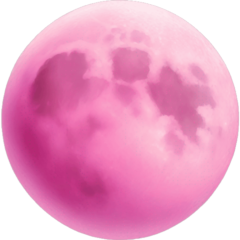 Pink moon emoji