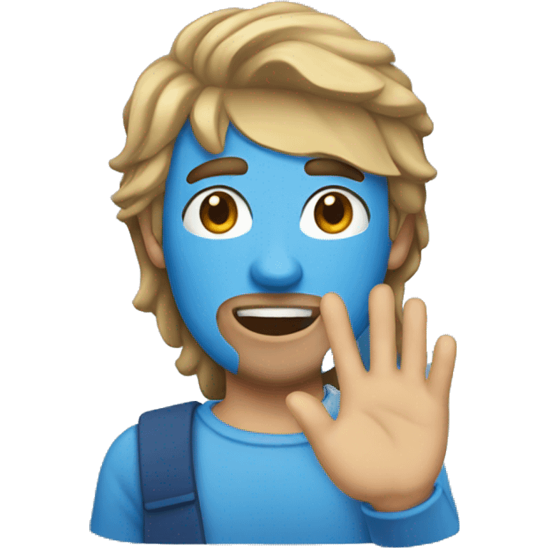 Blue cast emoji