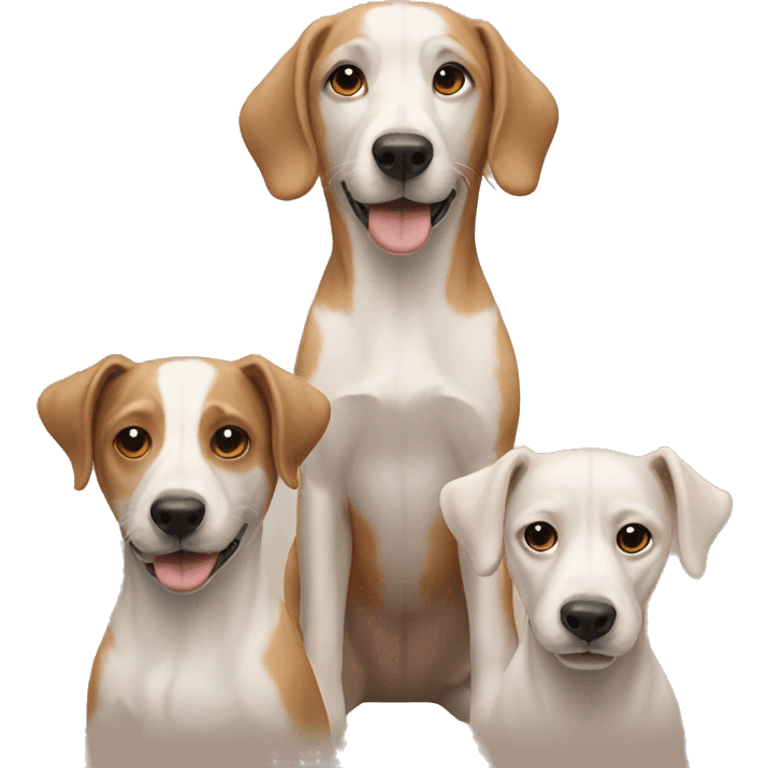 three dogs emoji