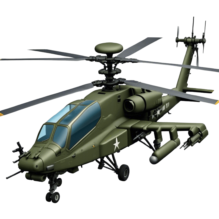 AH-64E Apache - Boeing (Model Year: 2021) (Iconic army green) emoji