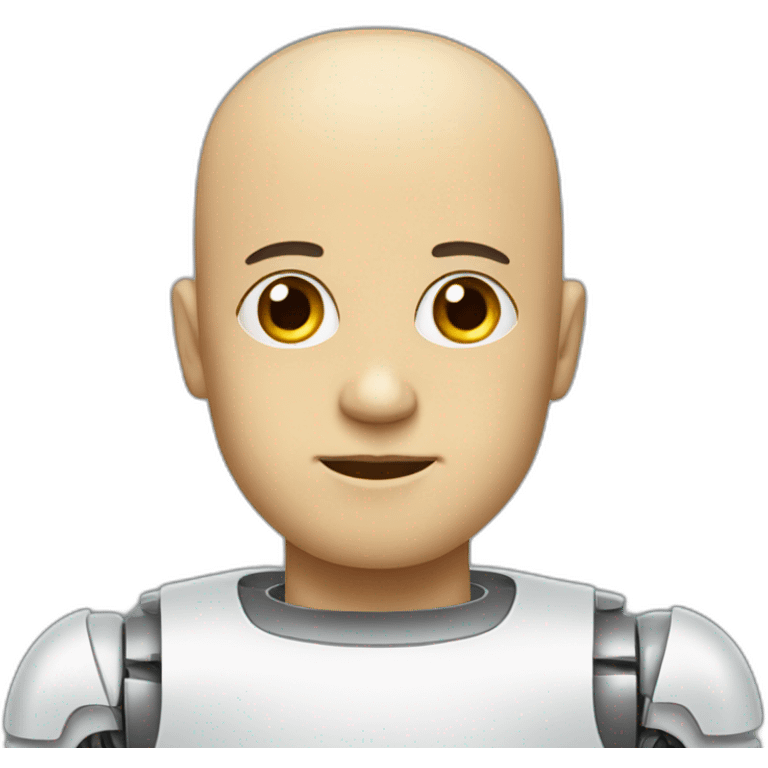 robot that makes you bald emoji