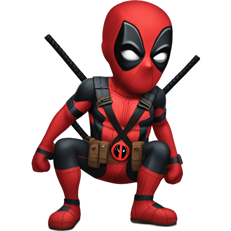 Deadpool as spider-man emoji