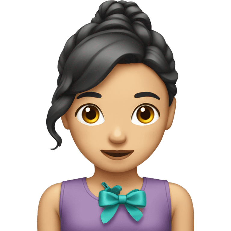 Girl with a bow  emoji