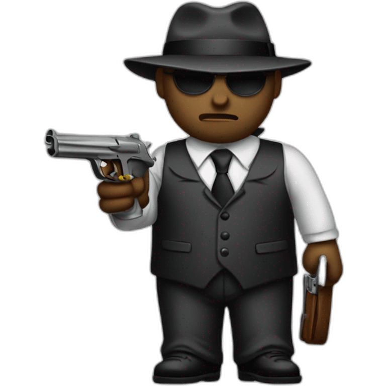 Mafia with tommy gun emoji