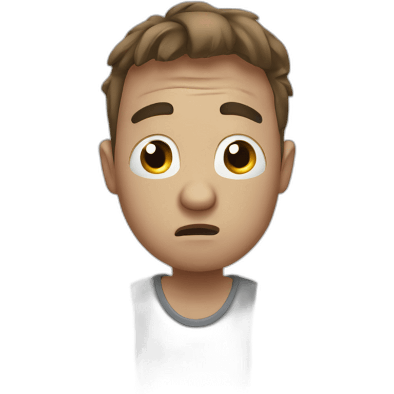 stressed man emoji