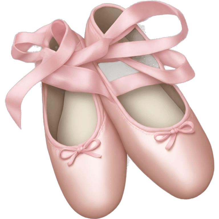 Pale pink ballet shoes emoji