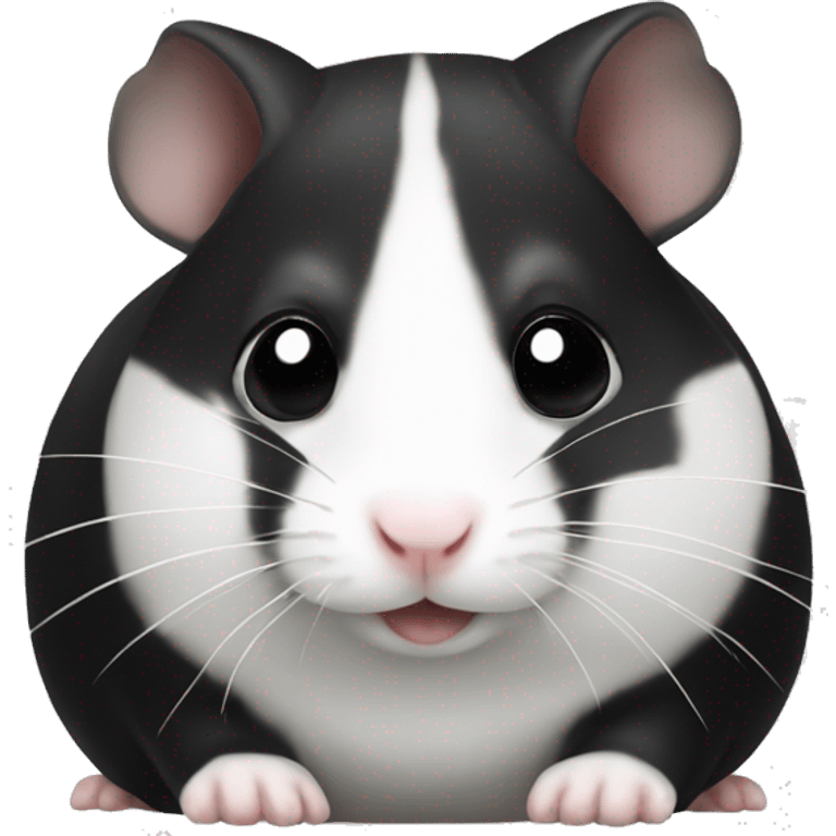 Black White hamster emoji