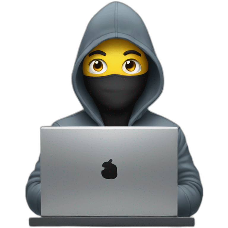 Hacker with PC emoji