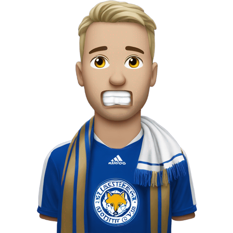 Leicester supporter crying emoji