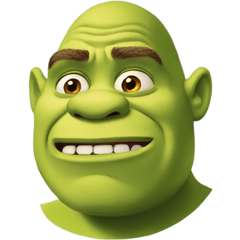 Confused shrek emoji