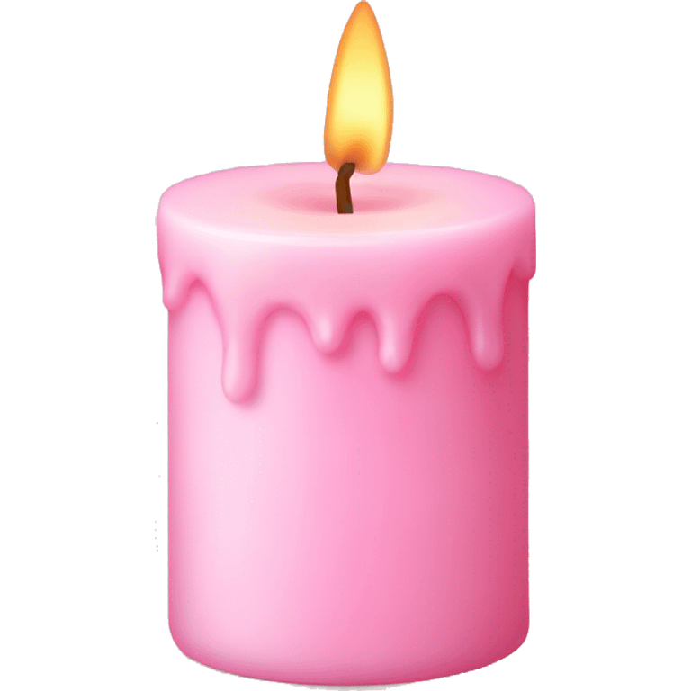 Baby pink candle  emoji