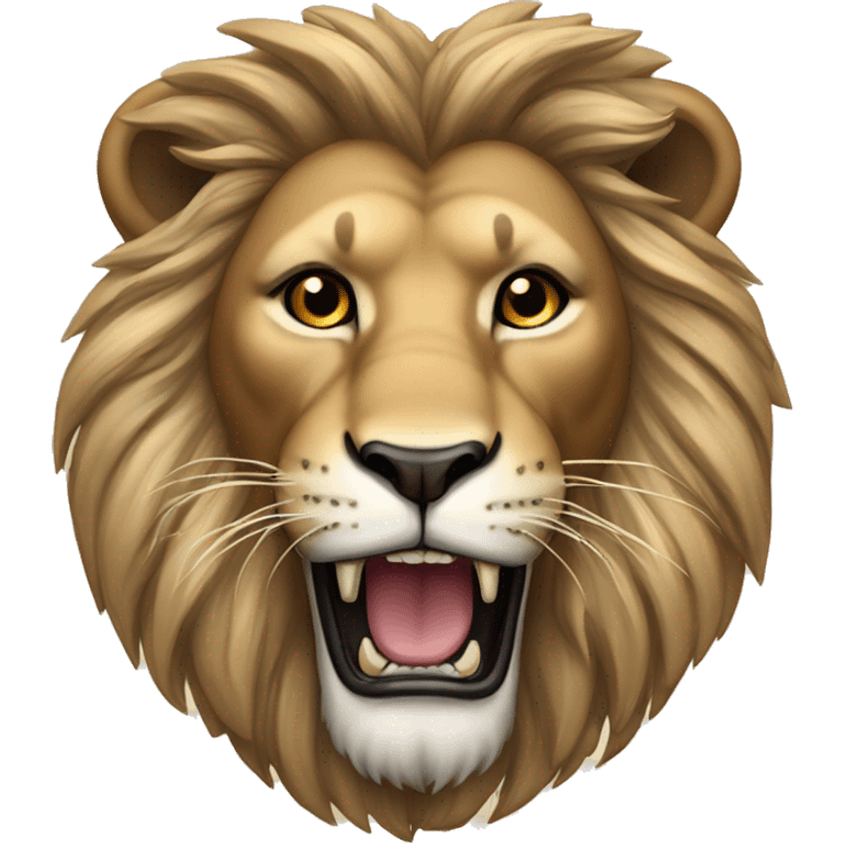 roaring lion with a star of david emoji