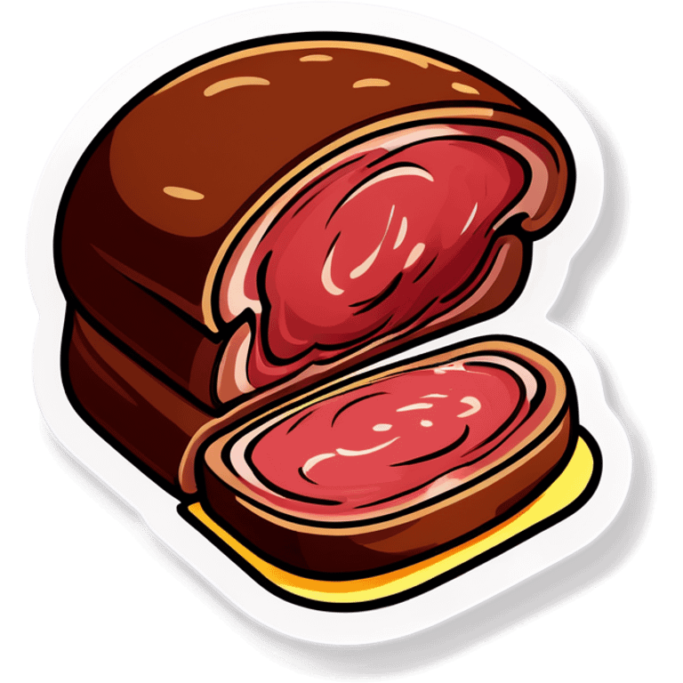 Exhausted roast beef emoji