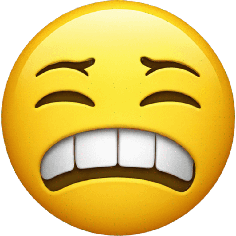 A smiley that looks utterly disgusted. emoji