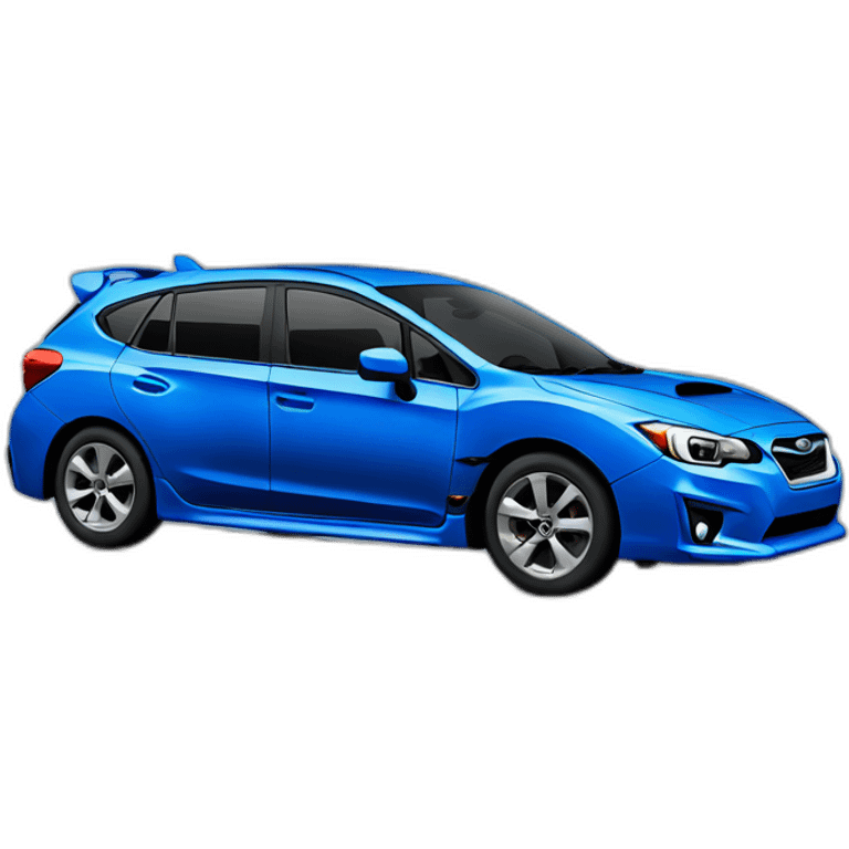 blue subaru impreza hatchback emoji