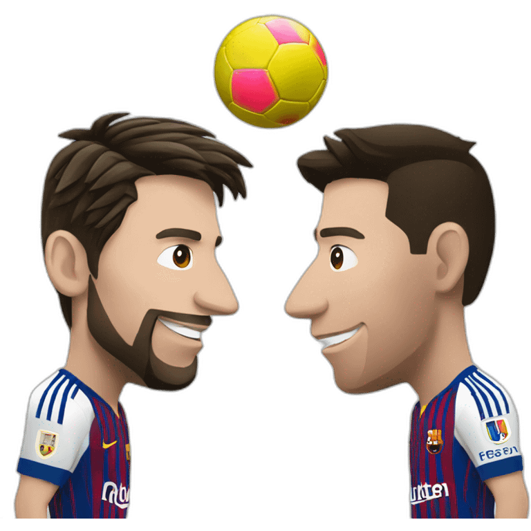 messi vs cristiano emoji