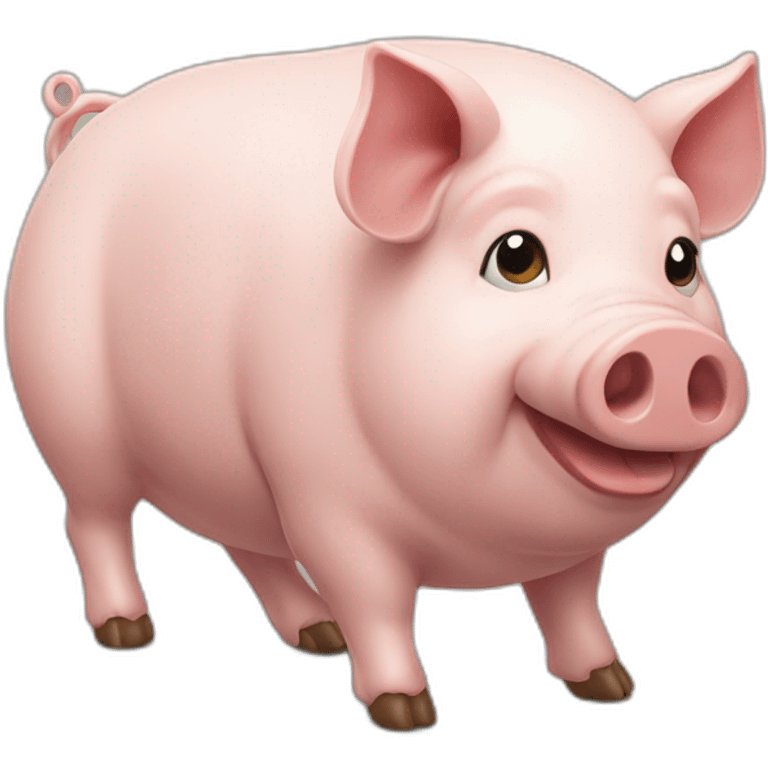 Cochon qui pête emoji