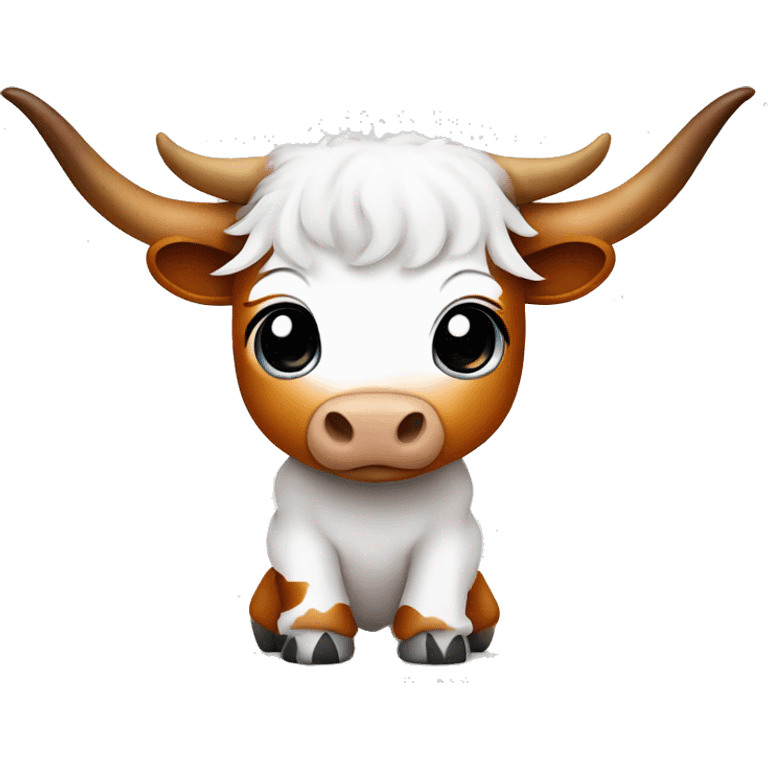 cute baby texas longhorn bevo wearing diaper emoji