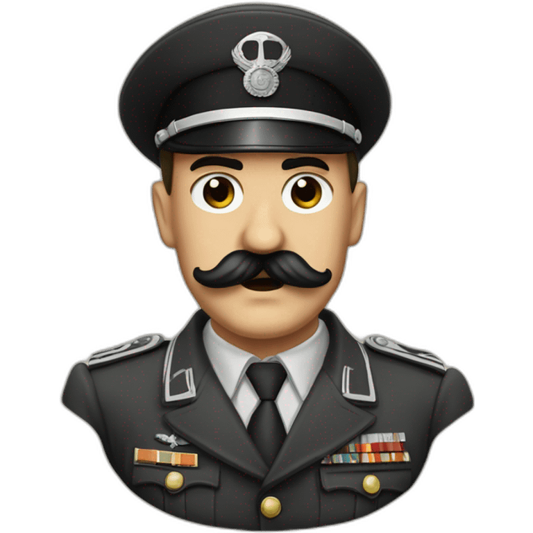 Hitler moustache seconde guerre mondiale emoji