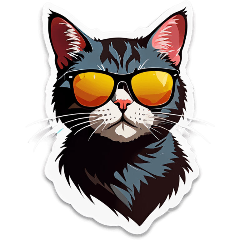 Cat with sunglasses emoji